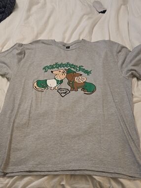 Gildan Softstyle Light Gray T-Shirt with Black Logo Tag